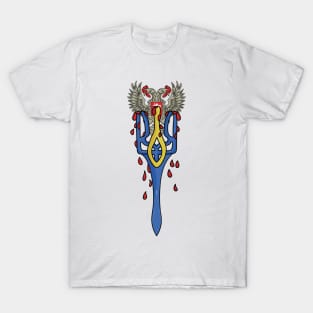 Ukrainian Trident Coat of Arms to Support Ukraine T-Shirt